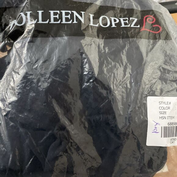 Colleen Lopez Black Palm Paradise Ruffle Off-the-Shoulder Tunic Dress Medium - Picture 4 of 6